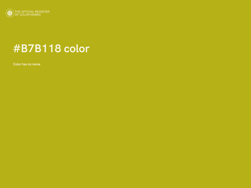 #B7B118 color image