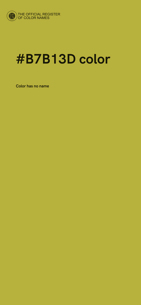 #B7B13D color image