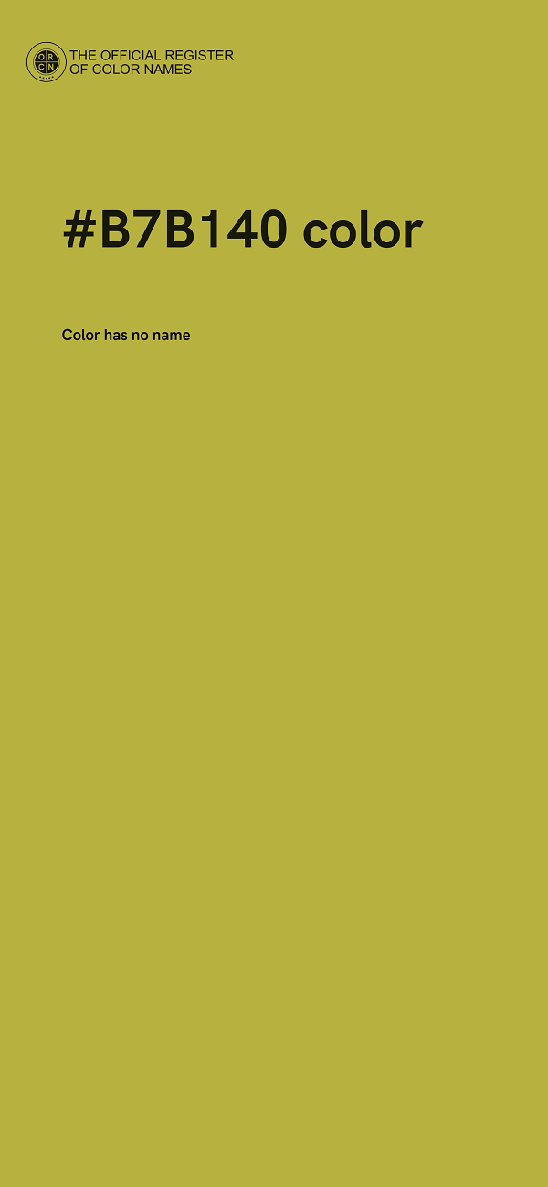 #B7B140 color image