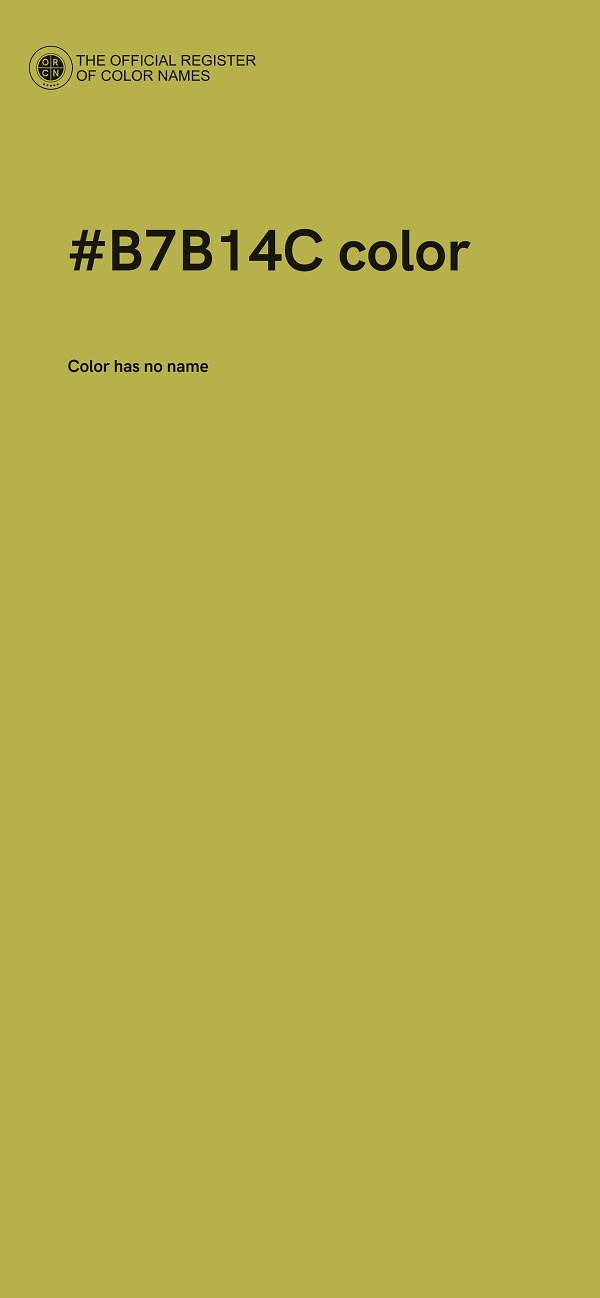 #B7B14C color image