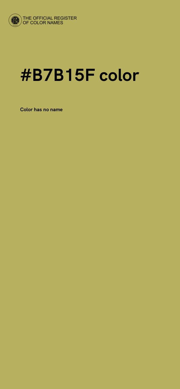 #B7B15F color image