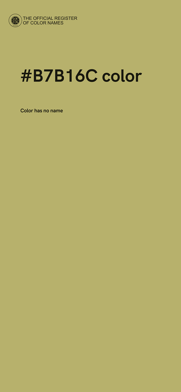 #B7B16C color image