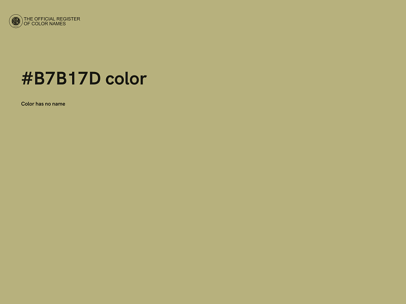 #B7B17D color image