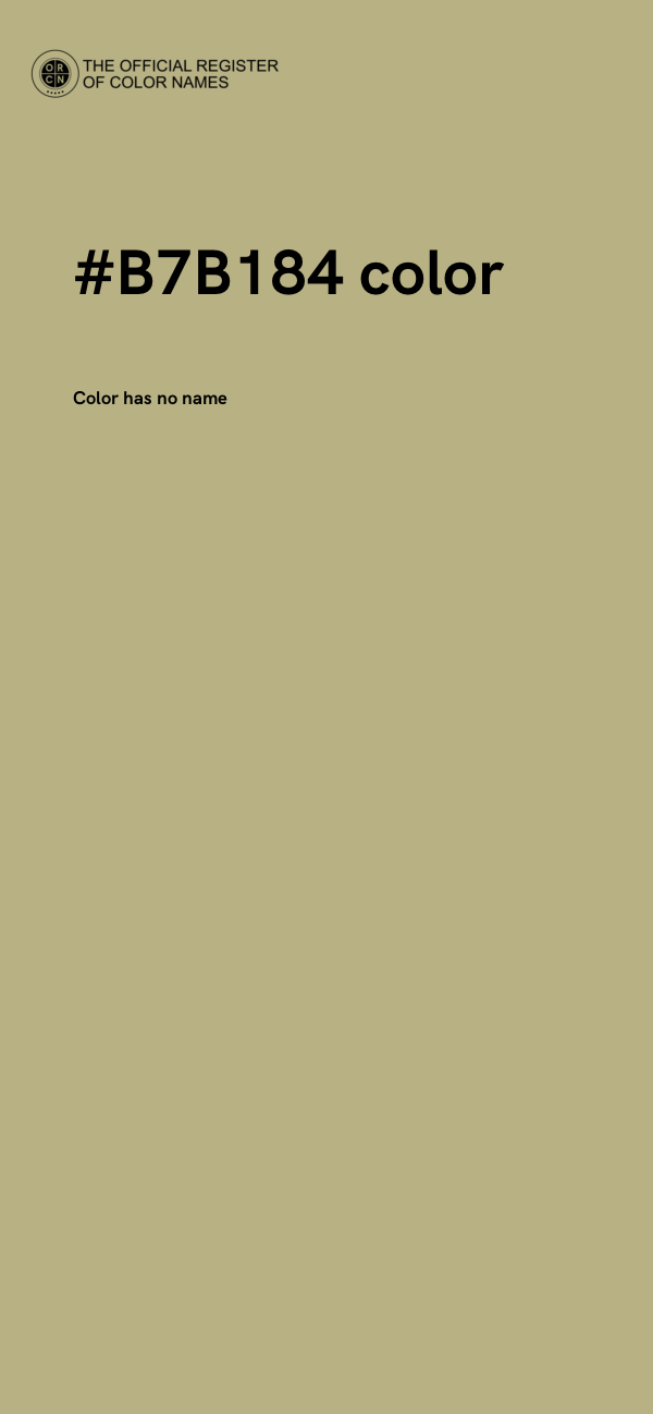 #B7B184 color image