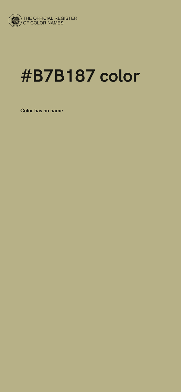 #B7B187 color image
