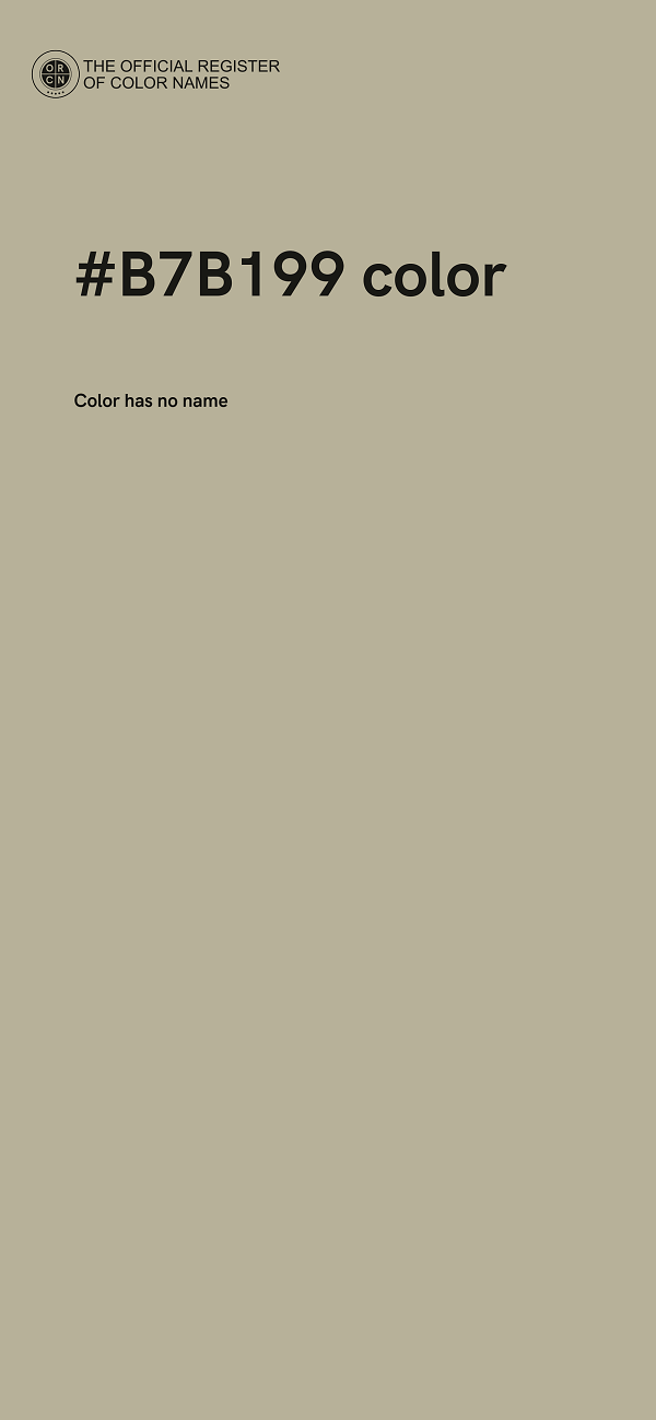 #B7B199 color image