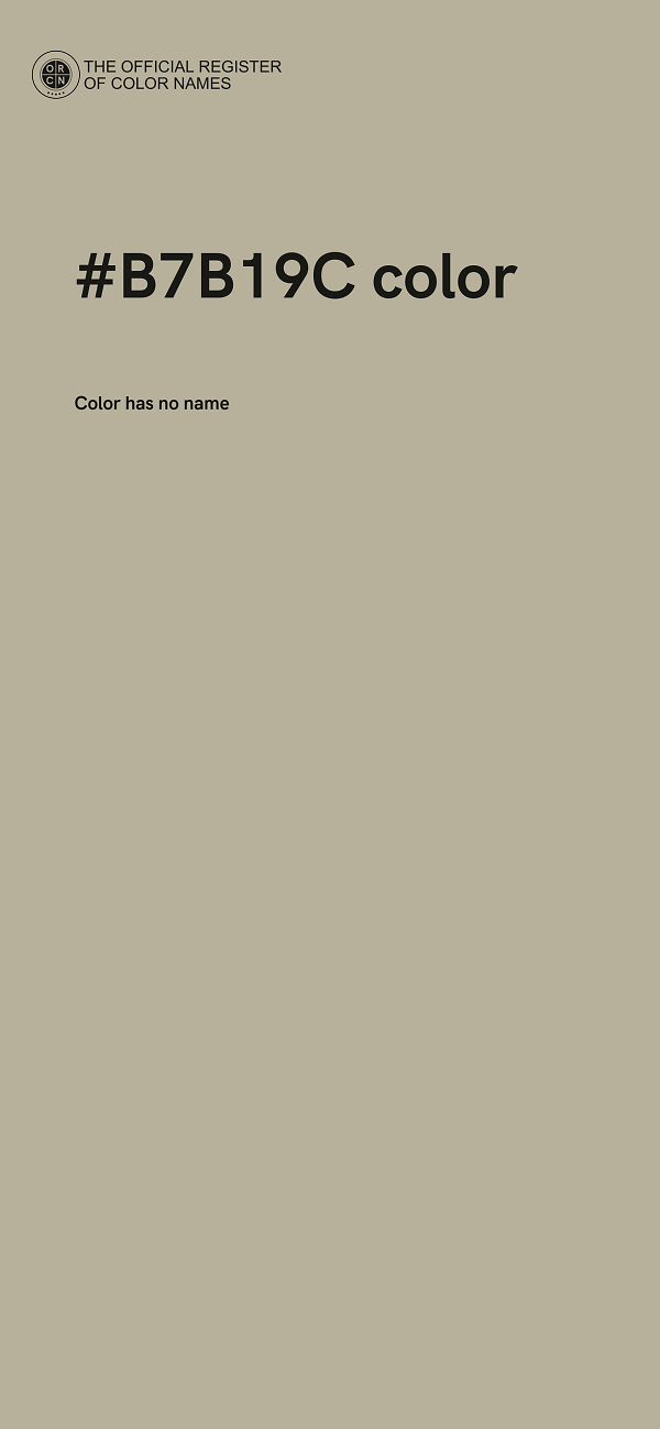 #B7B19C color image