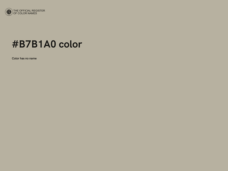 #B7B1A0 color image