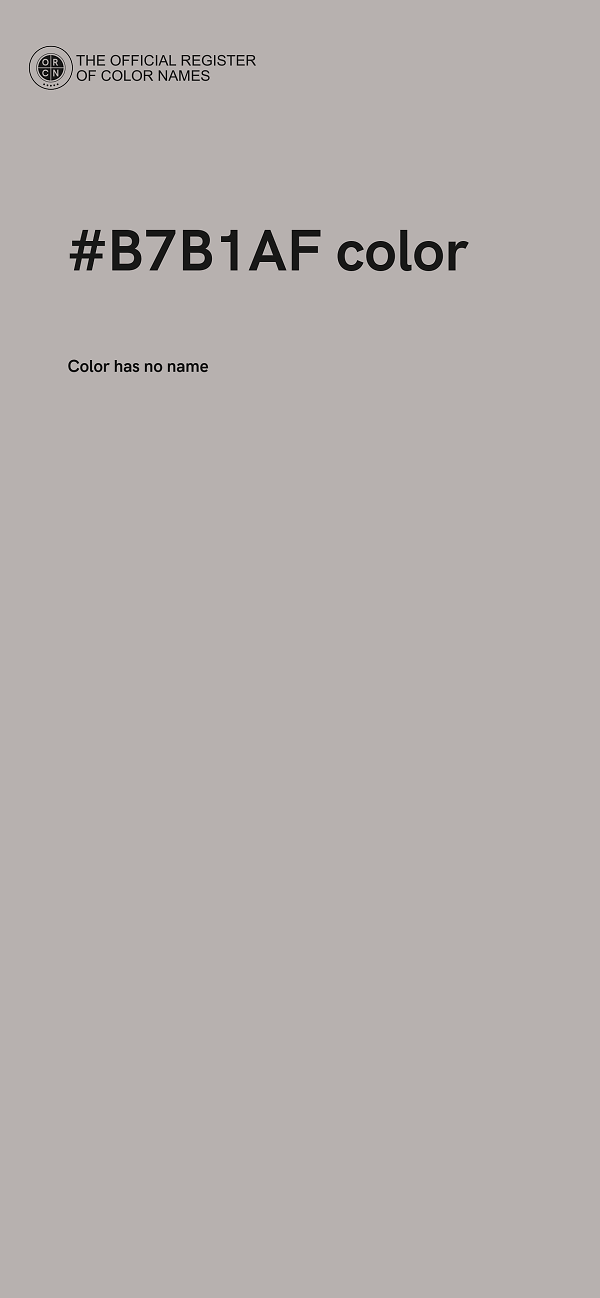 #B7B1AF color image