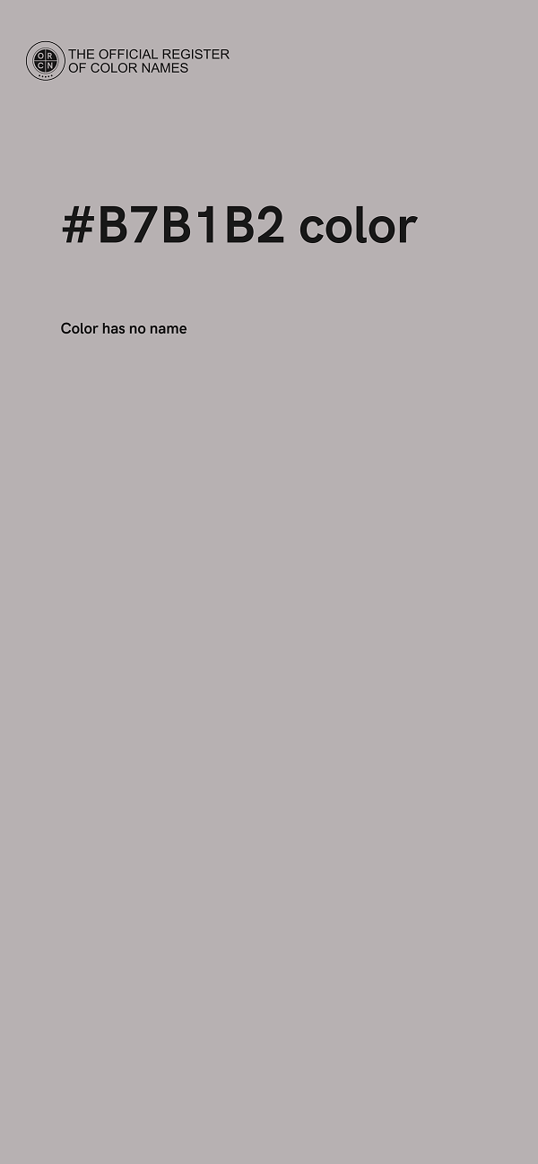 #B7B1B2 color image