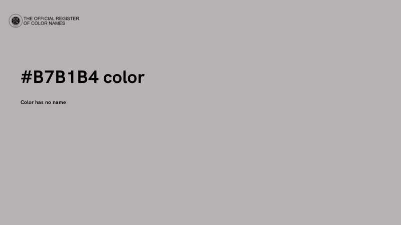 #B7B1B4 color image