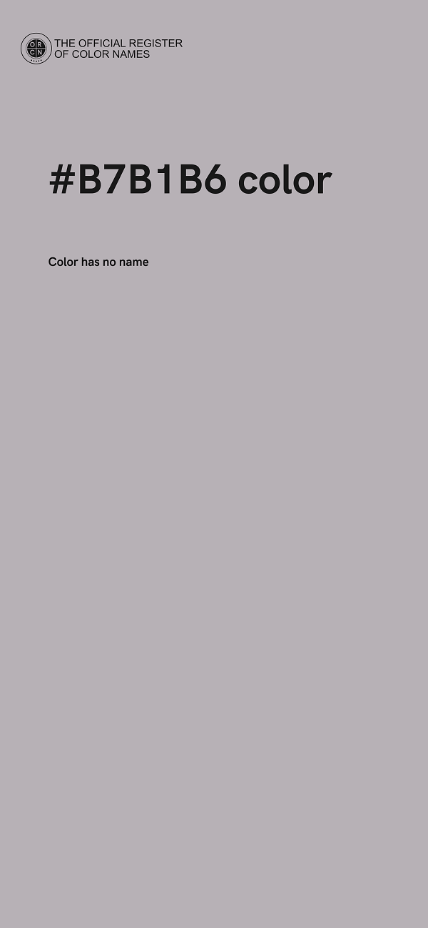 #B7B1B6 color image