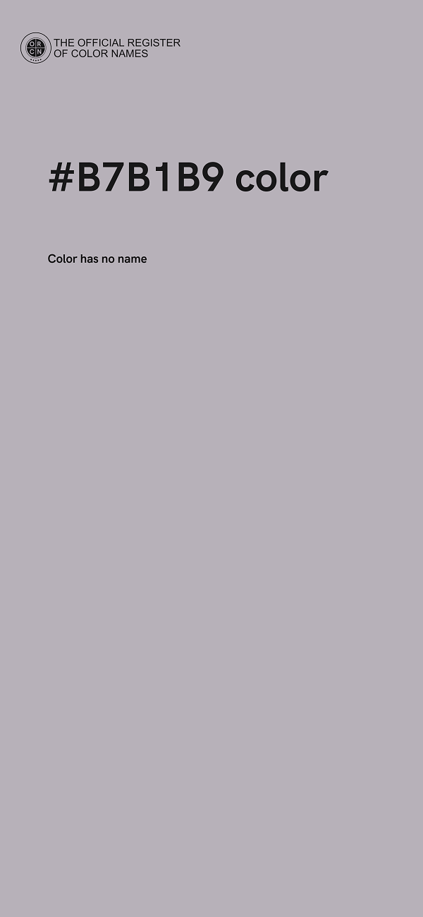 #B7B1B9 color image
