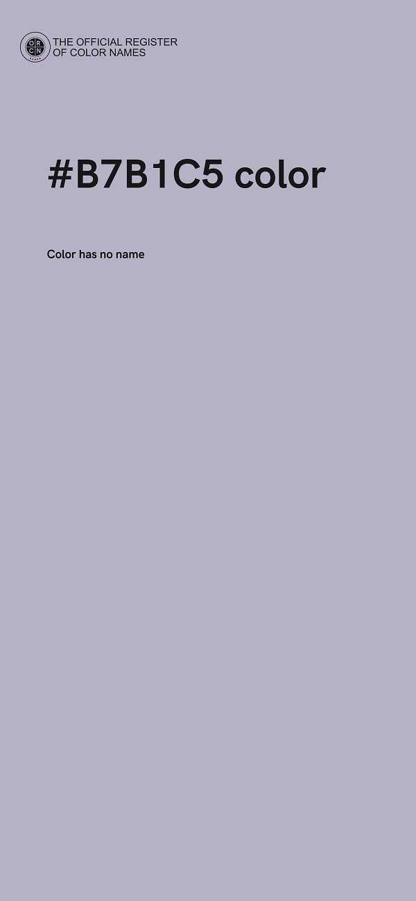 #B7B1C5 color image