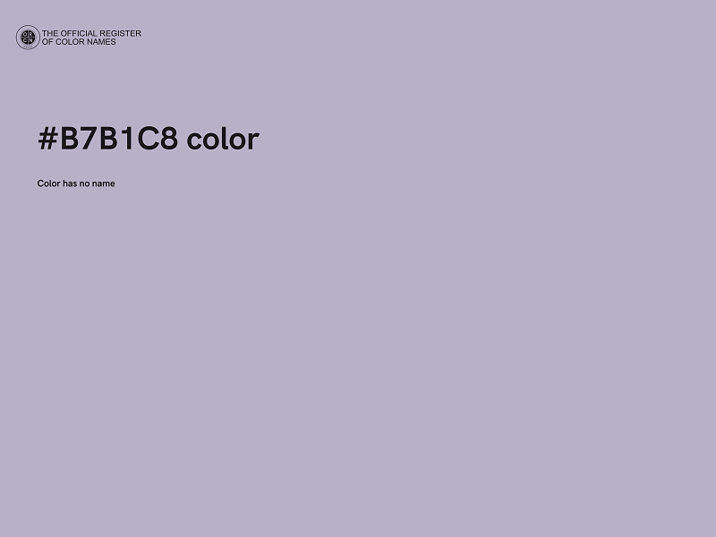 #B7B1C8 color image