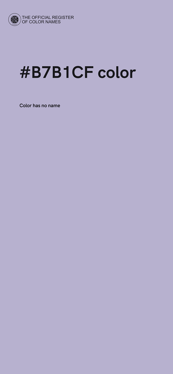 #B7B1CF color image