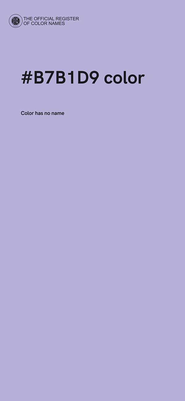 #B7B1D9 color image