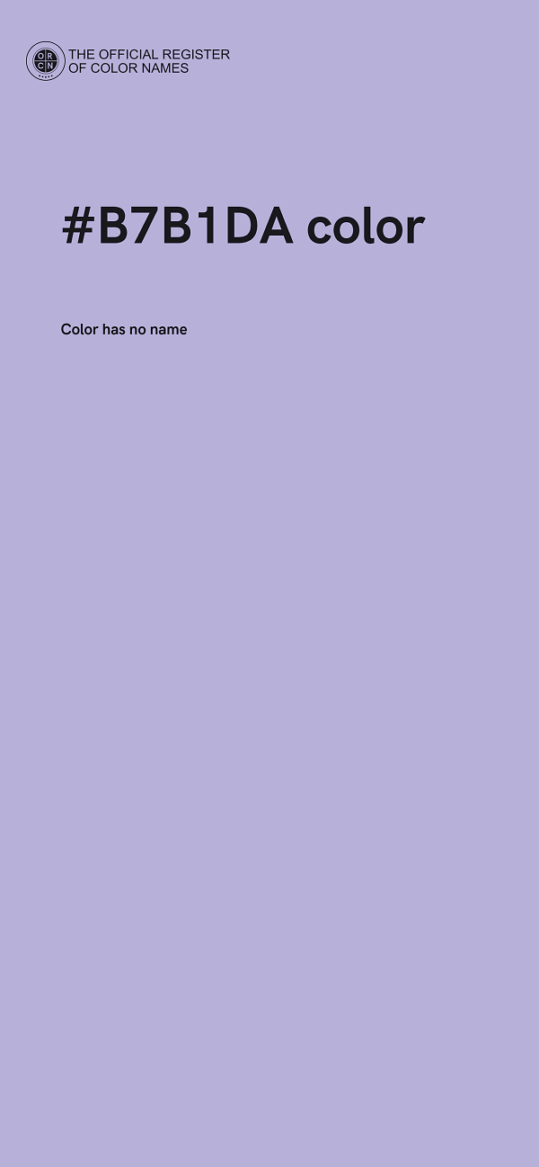 #B7B1DA color image