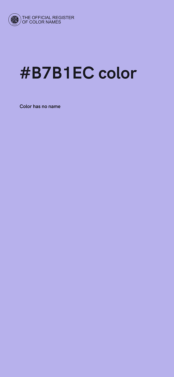 #B7B1EC color image