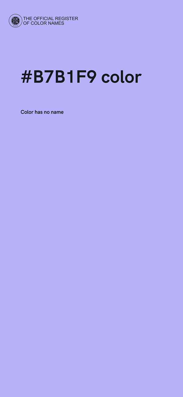 #B7B1F9 color image