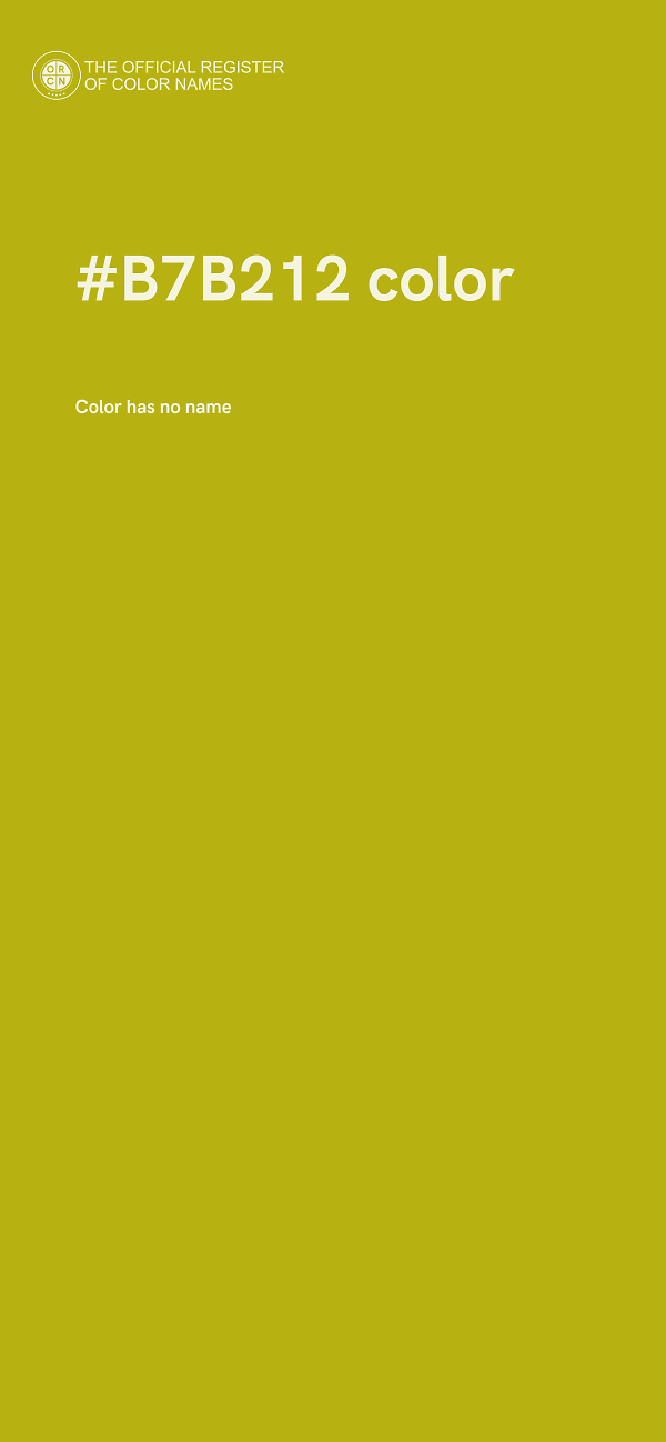 #B7B212 color image