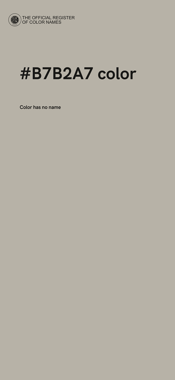 #B7B2A7 color image