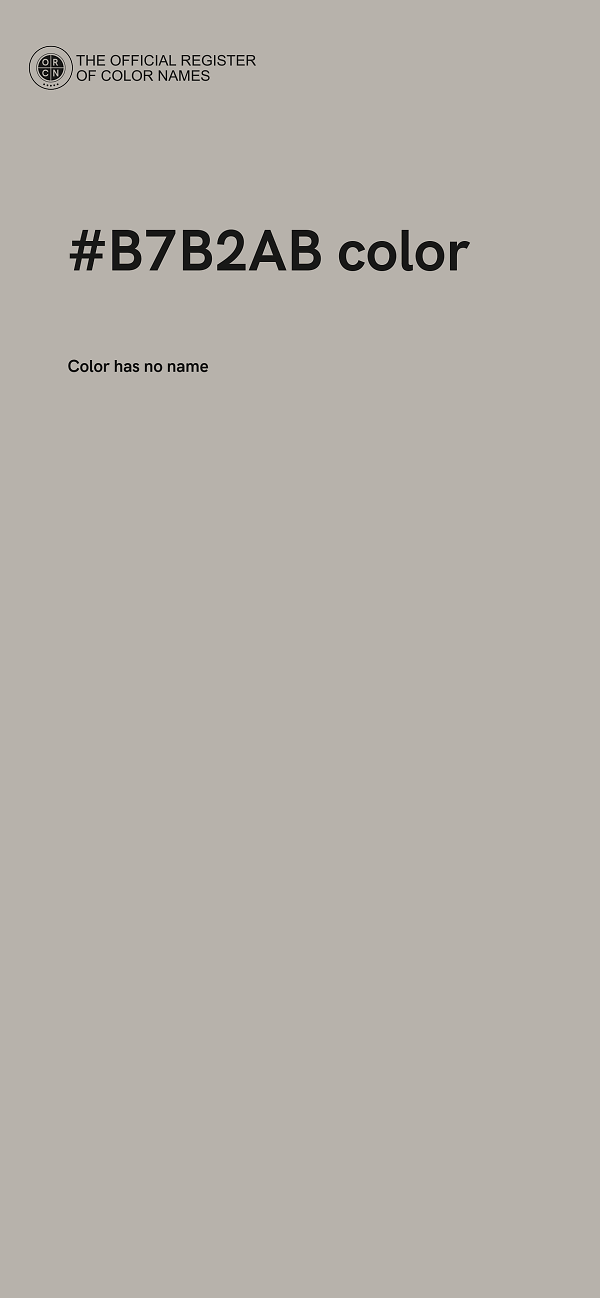 #B7B2AB color image
