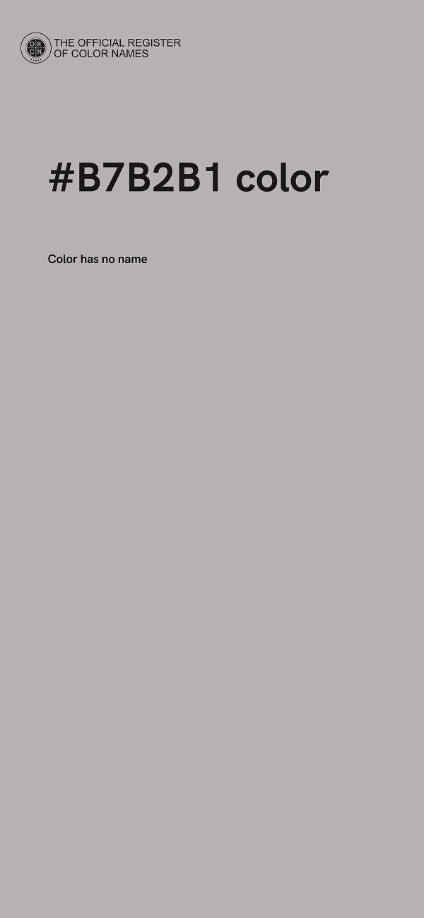 #B7B2B1 color image