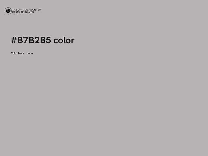 #B7B2B5 color image