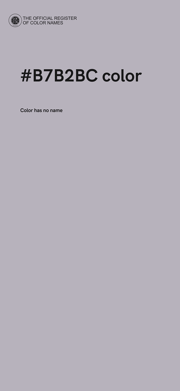 #B7B2BC color image