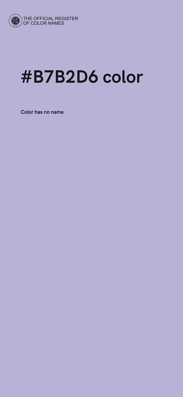 #B7B2D6 color image