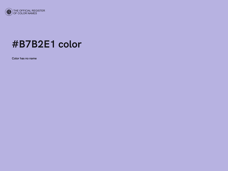 #B7B2E1 color image