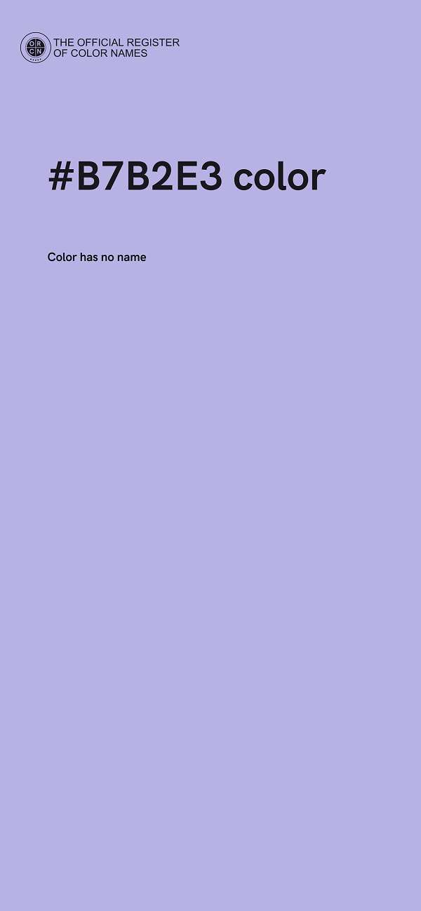 #B7B2E3 color image