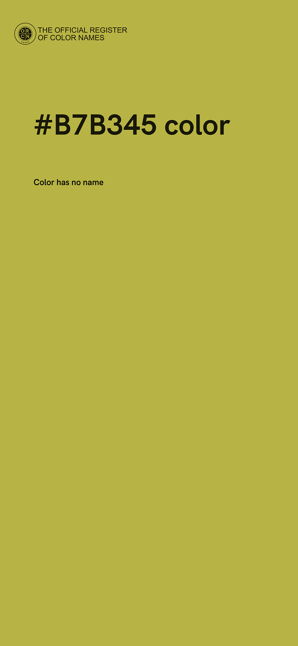 #B7B345 color image
