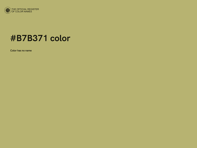 #B7B371 color image
