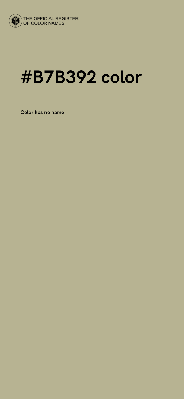 #B7B392 color image