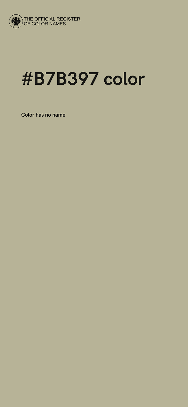 #B7B397 color image