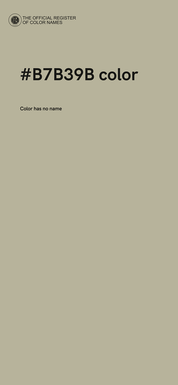 #B7B39B color image
