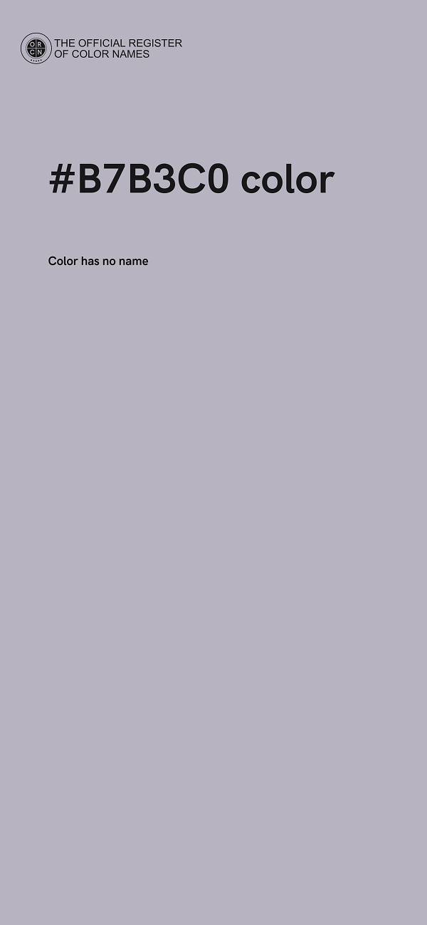 #B7B3C0 color image