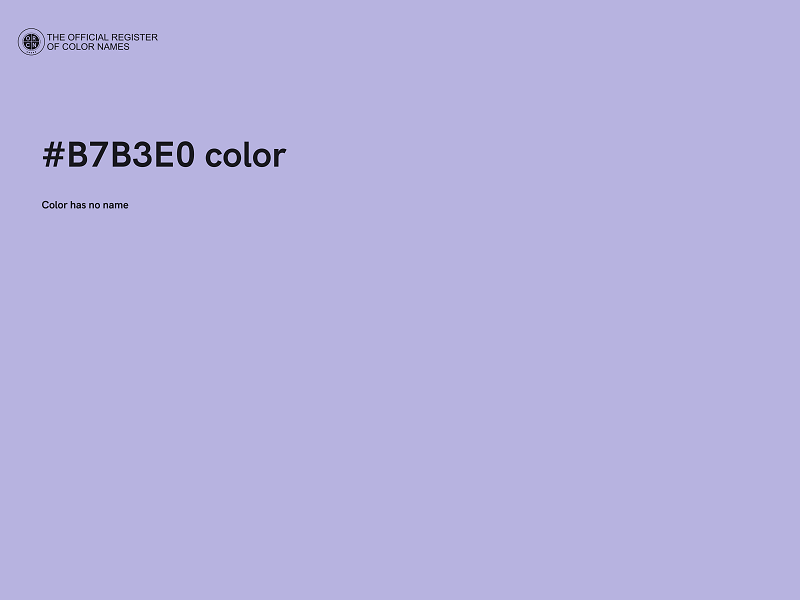 #B7B3E0 color image