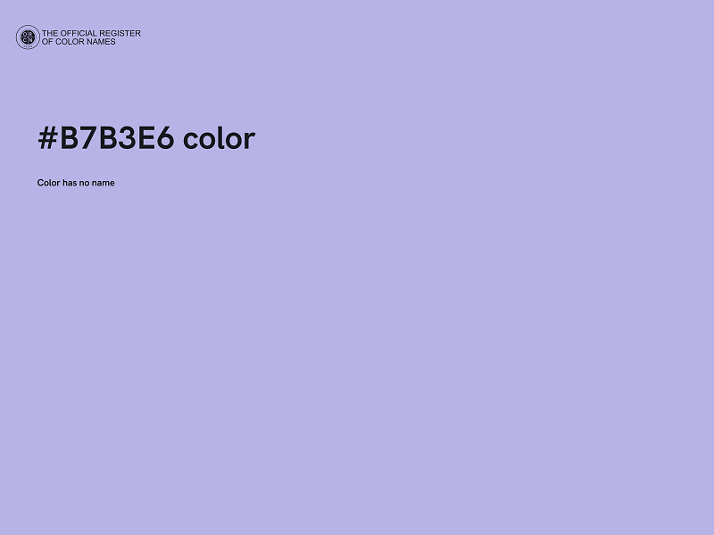 #B7B3E6 color image