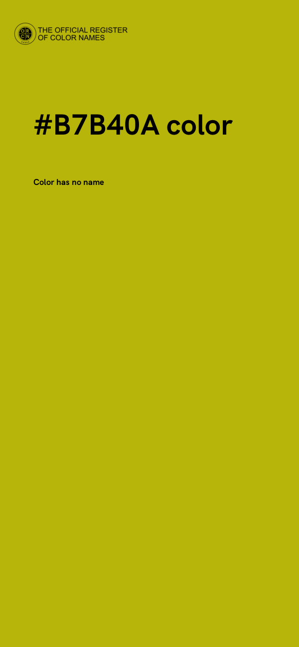 #B7B40A color image