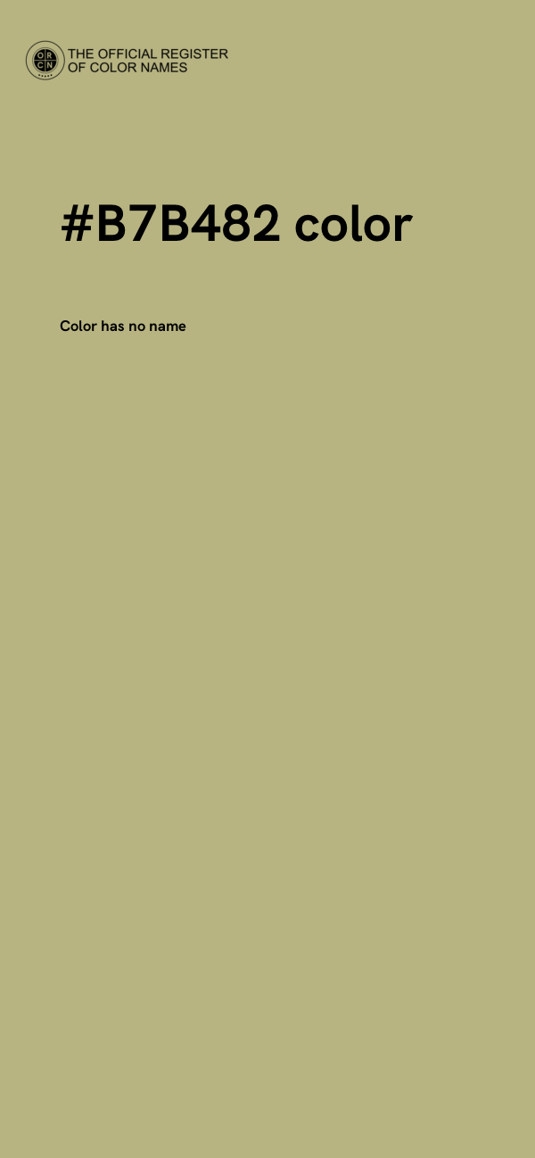 #B7B482 color image