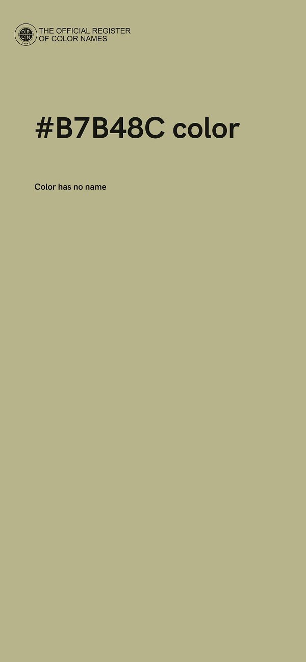 #B7B48C color image