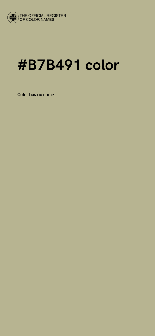 #B7B491 color image