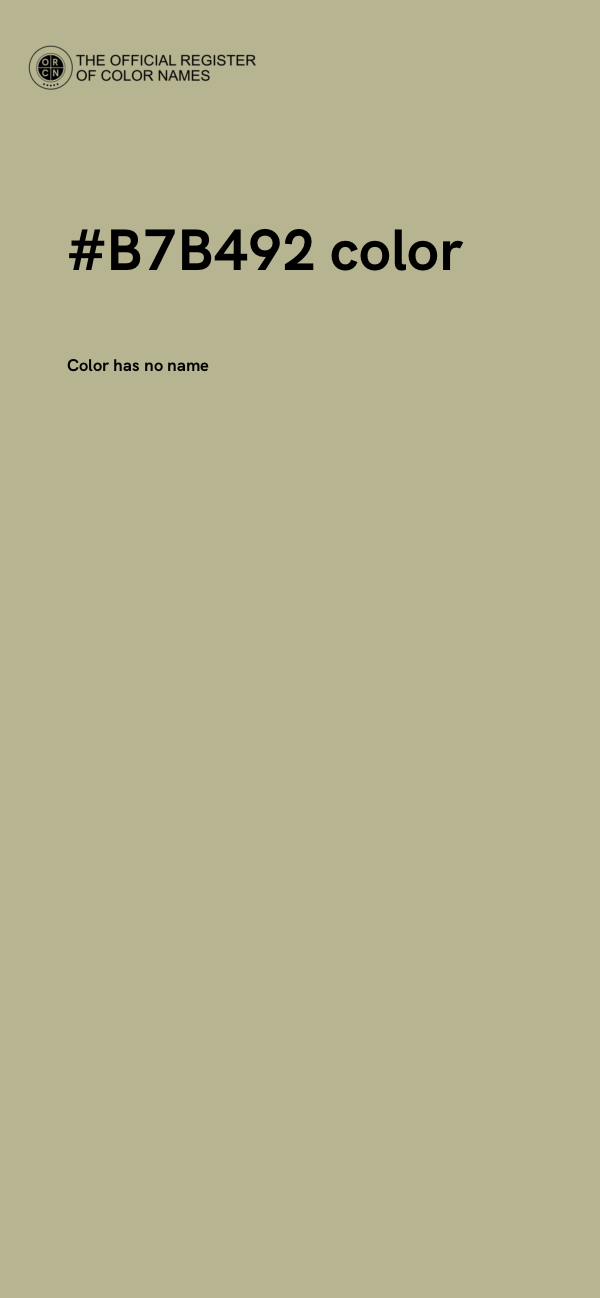 #B7B492 color image