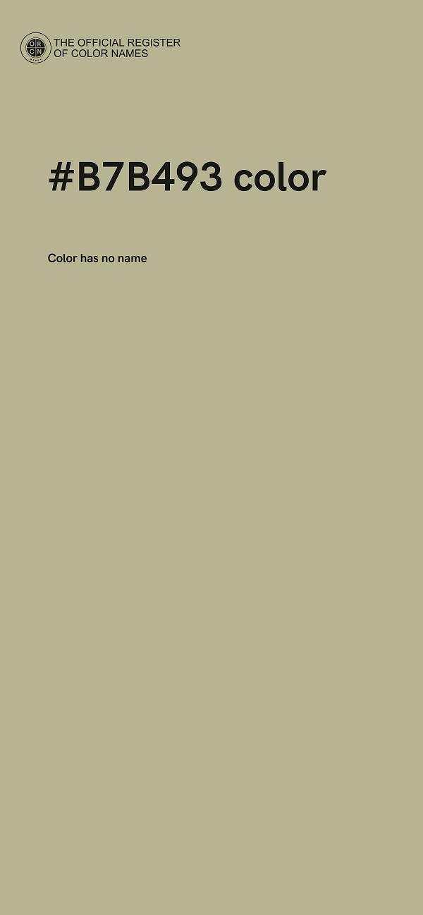#B7B493 color image