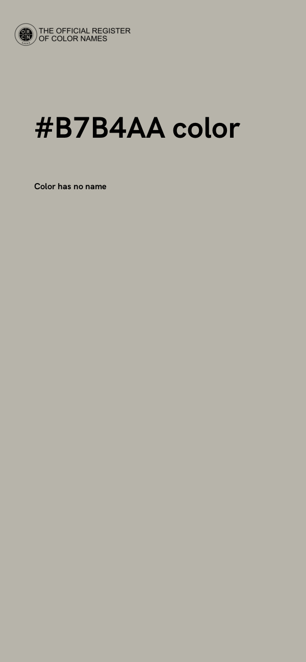 #B7B4AA color image