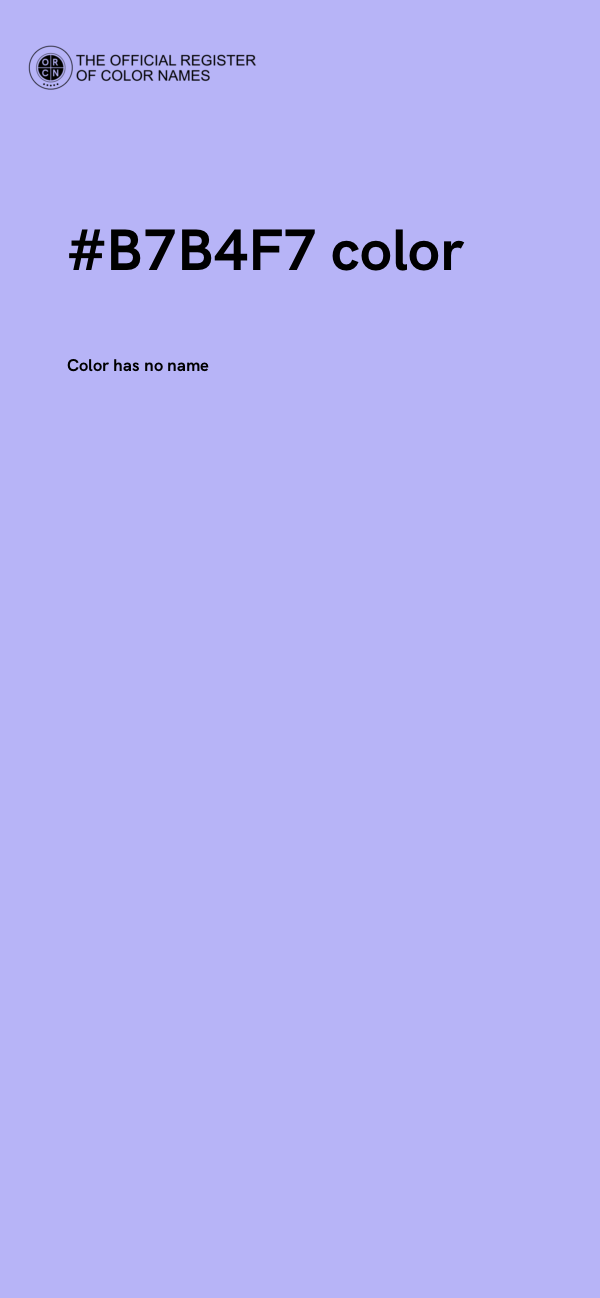 #B7B4F7 color image
