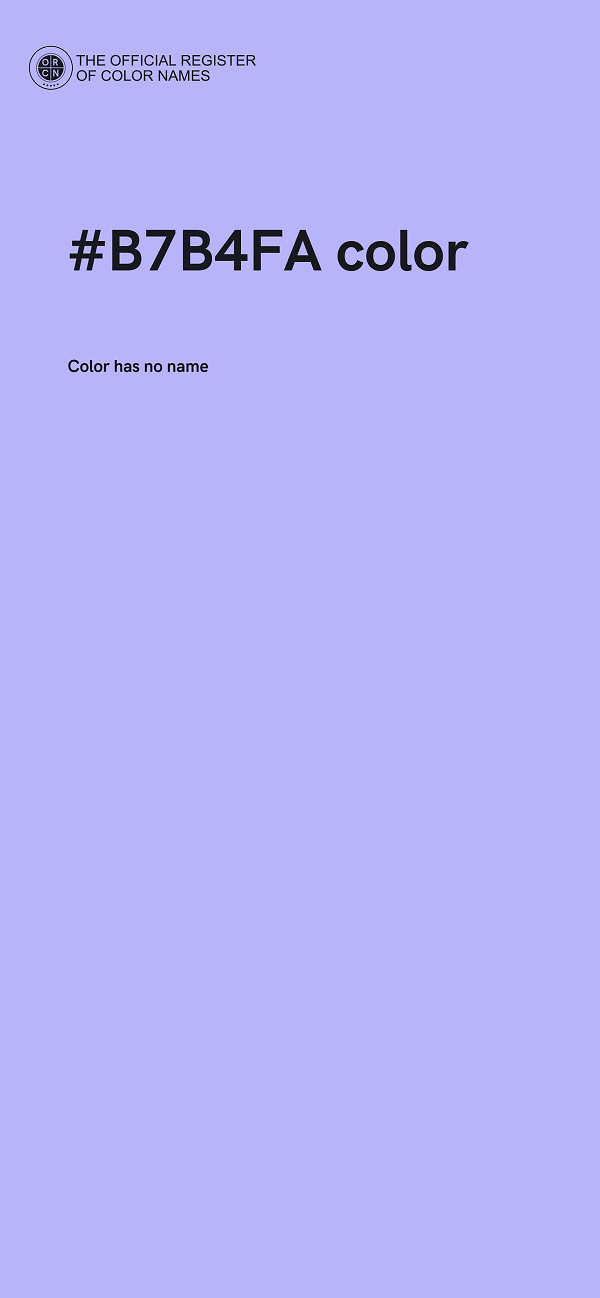 #B7B4FA color image